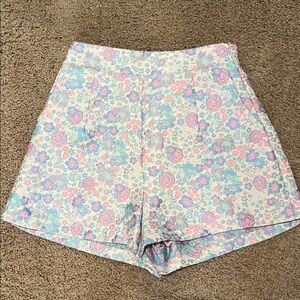 TCEC Floral brocade Women's Shorts NWOT